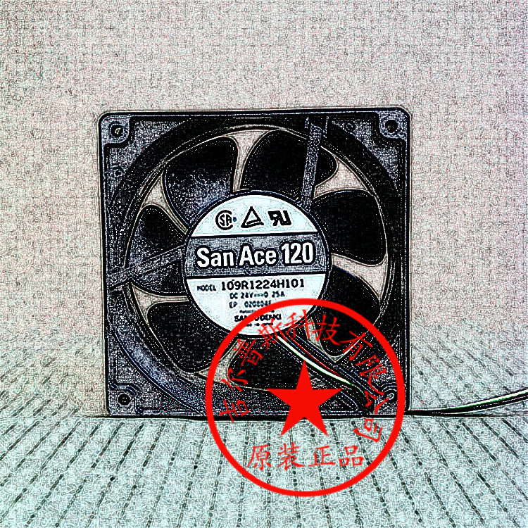 109R1224H101 24V 0.25A 120*120*38MM 三线 轴流风扇