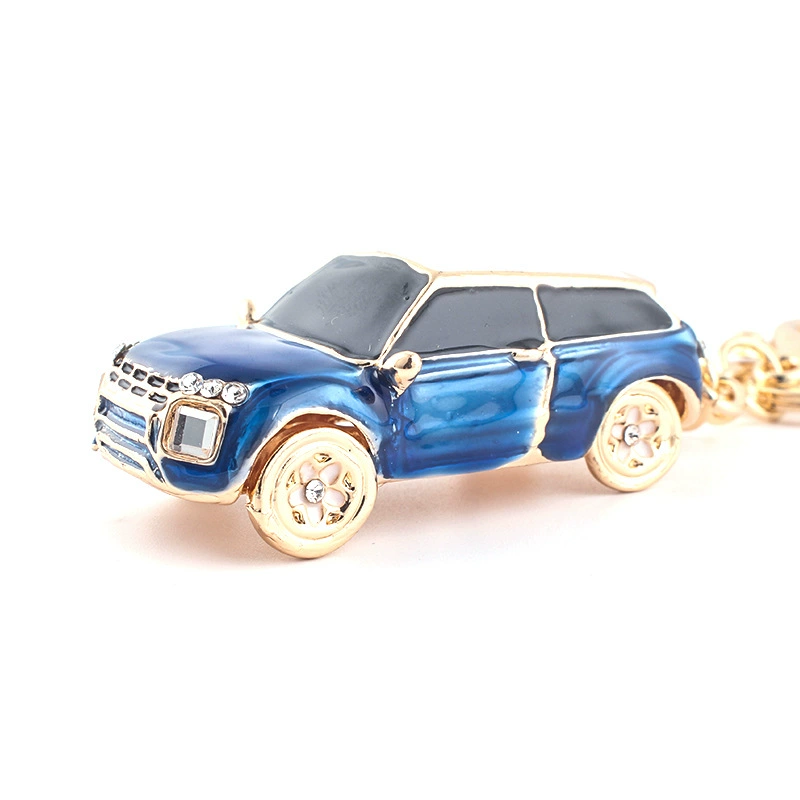 Creative metal golden water, keychain, car keys, key bag, pendant, chain, creative gift, Birthday gift