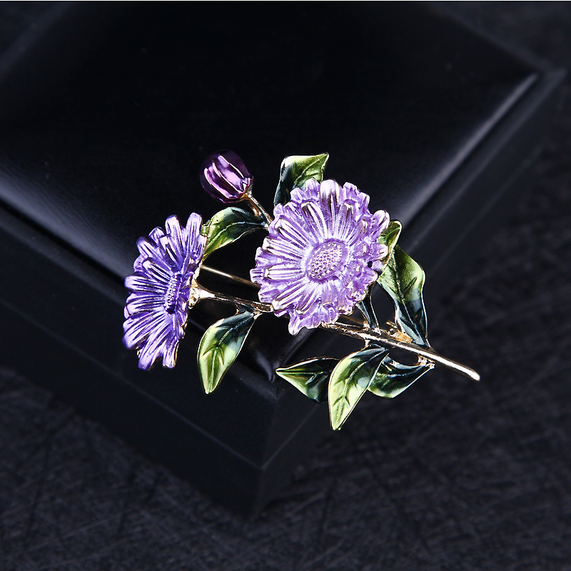 Artistic Flower Alloy Enamel Plating Unisex Brooches display picture 4