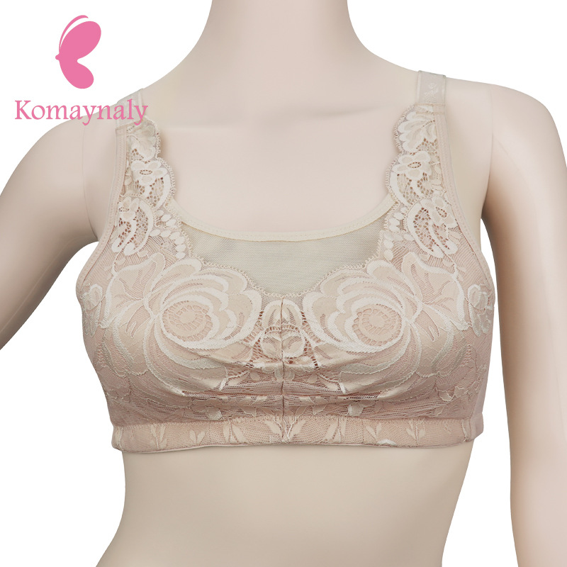 厂家品牌义乳文胸无钢圈升级版抹胸蕾丝女术后假胸假乳房专用内衣