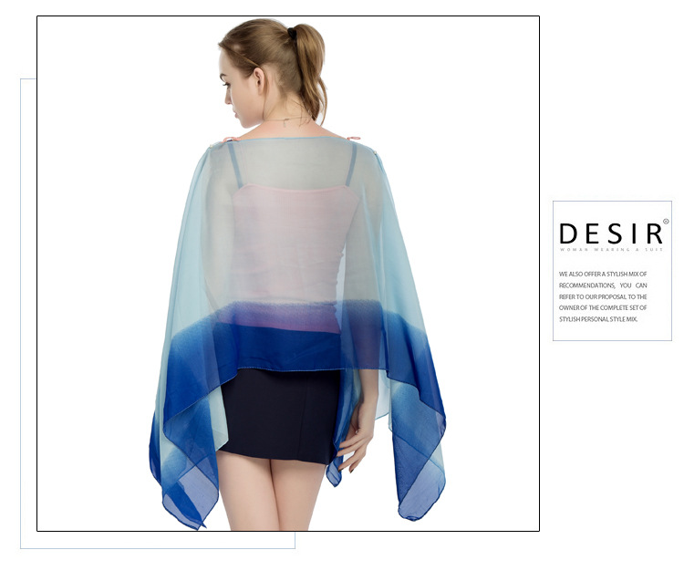 钉扣沙滩披肩 套头斗篷夏季防晒披肩厂家 女士围巾批