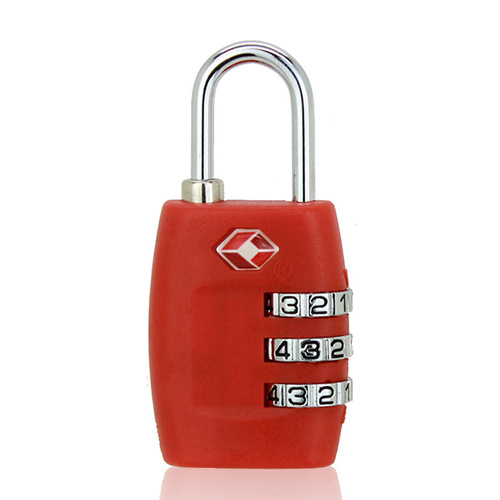 TSA customs lock luggage lock tsa335 overseas travel luggage zipper lock plastic TSA customs password lock