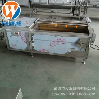 供应毛棍清洗去皮机 毛刷清洗去皮机 去皮清洗机 万业机械提供