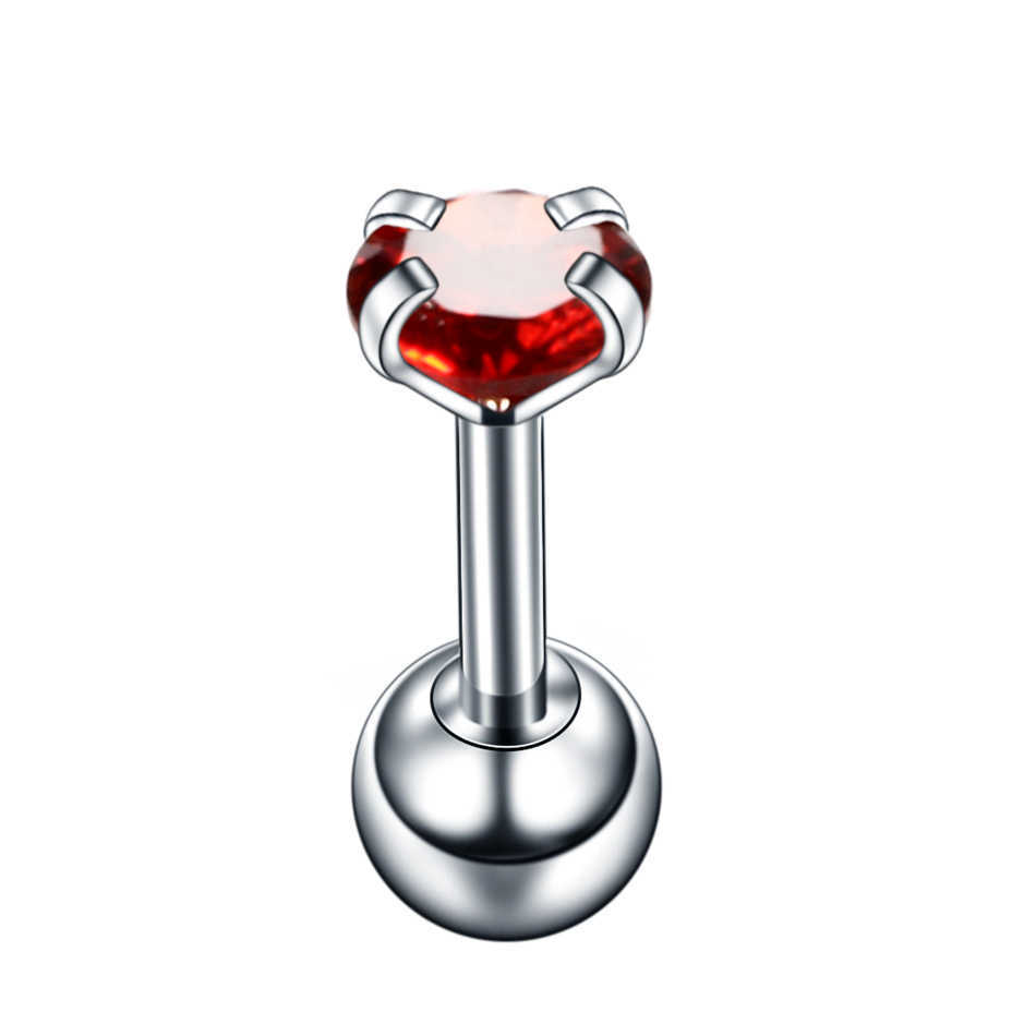 Fashion Geometric Stainless Steel Inlay Zircon Ear Studs 1 Piece