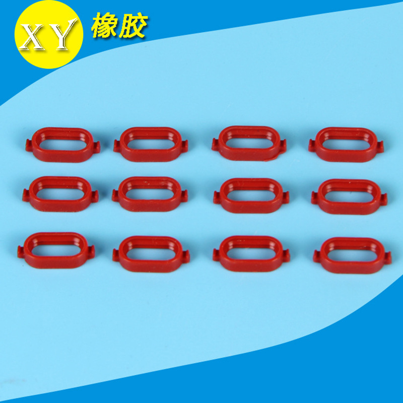 厂家供应自冒油汽车接插件红色硅胶防水栓密封环 硅胶定 制橡胶塞