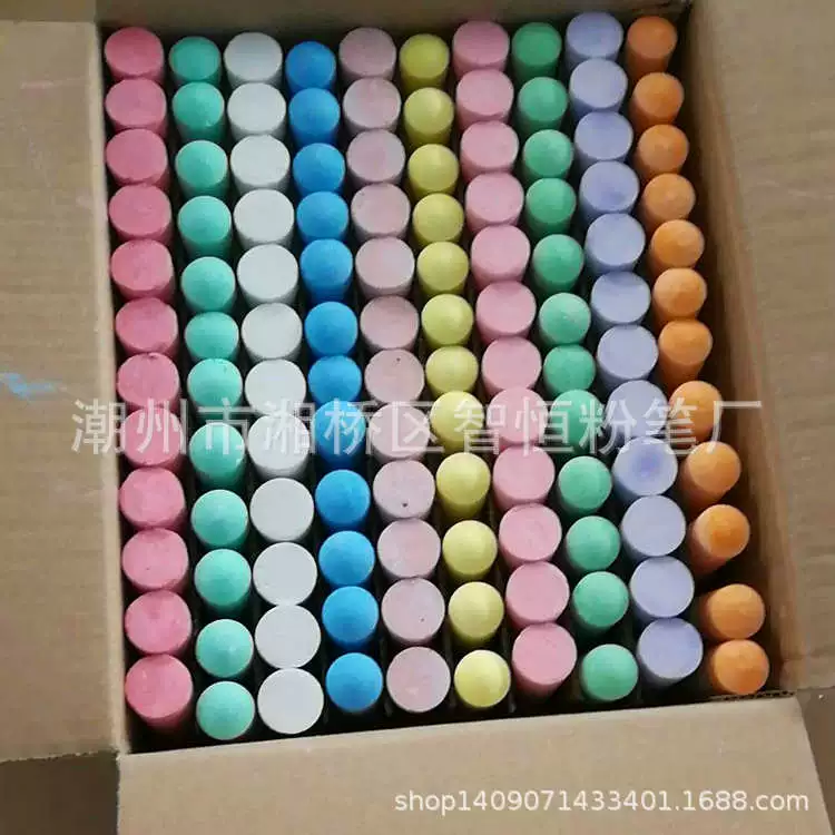 Multicoloured big chalk, direct factory sales, 120 pieces