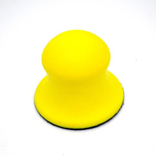 Cross-border supply 3-inch 75mm round manual polishing disc self-adhesive sandpaper tray car beauty cleaning hand tray