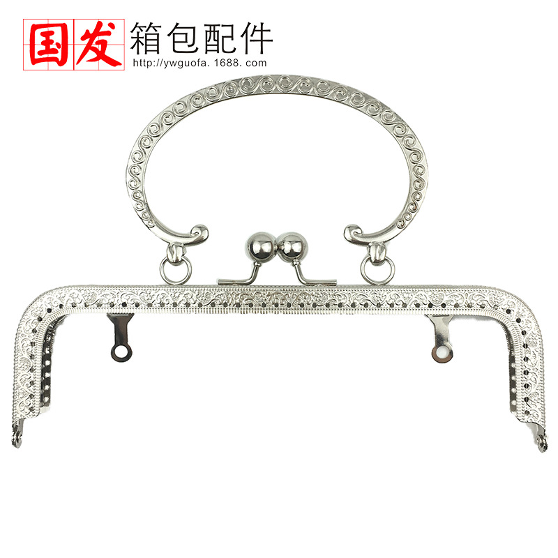 20cm relieve cuadrado en forma de C mano mano oro gran S mano mano bronce oro ligero