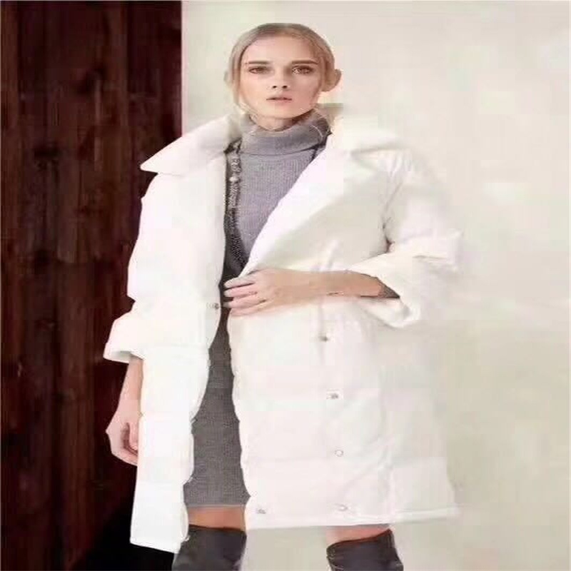 婉枫品牌折扣时尚女装库存批发2017秋冬新款双面绒大衣外套韩序