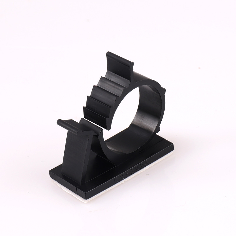 2225特大号自粘式固定座塑料尼龙卡扣 束线器可调式配线固定器黑