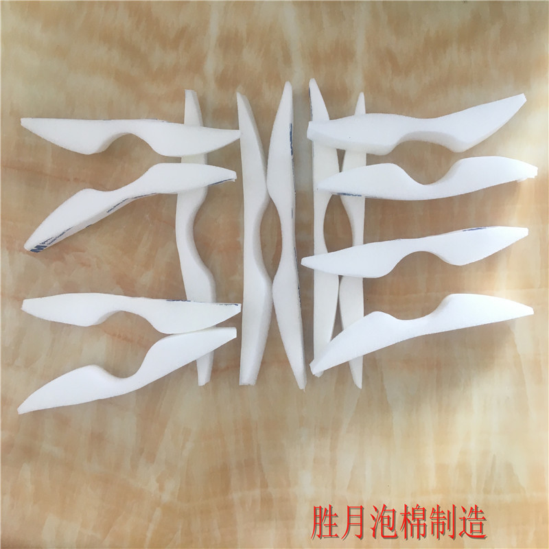 厂家供应 鼻贴海绵背胶异形成型 自粘3m胶鼻梁海绵鼻贴