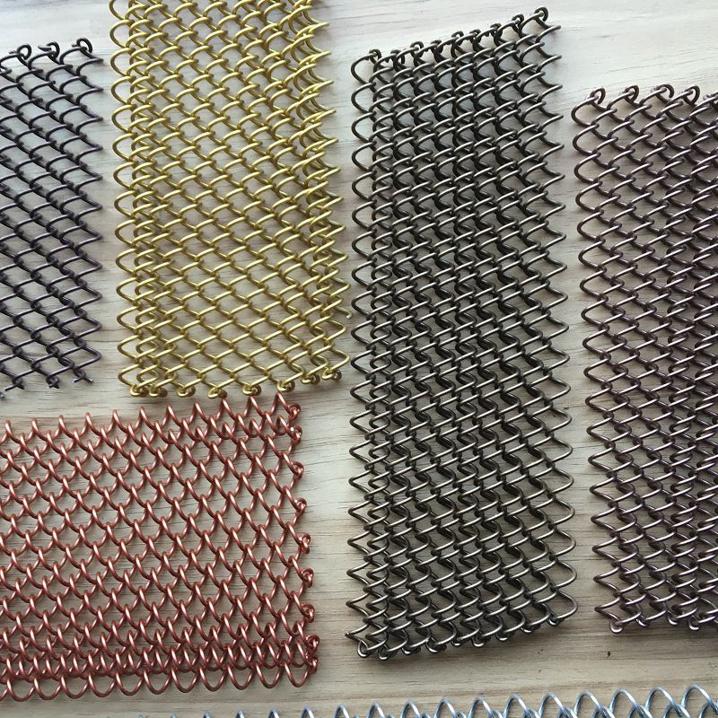 定制金属网帘 铝链帘 网吧酒店软隔断装饰帘 防静电金属帘