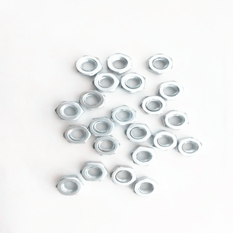 供应英制外六角螺母3/16外六角螺母蓝白锌螺母 镀锌小螺母