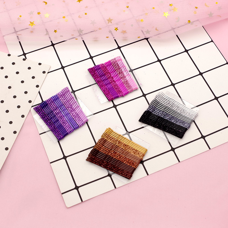 Fashion Style Fashion Solid Color Metal Stoving Varnish Hair Clip 1 Set