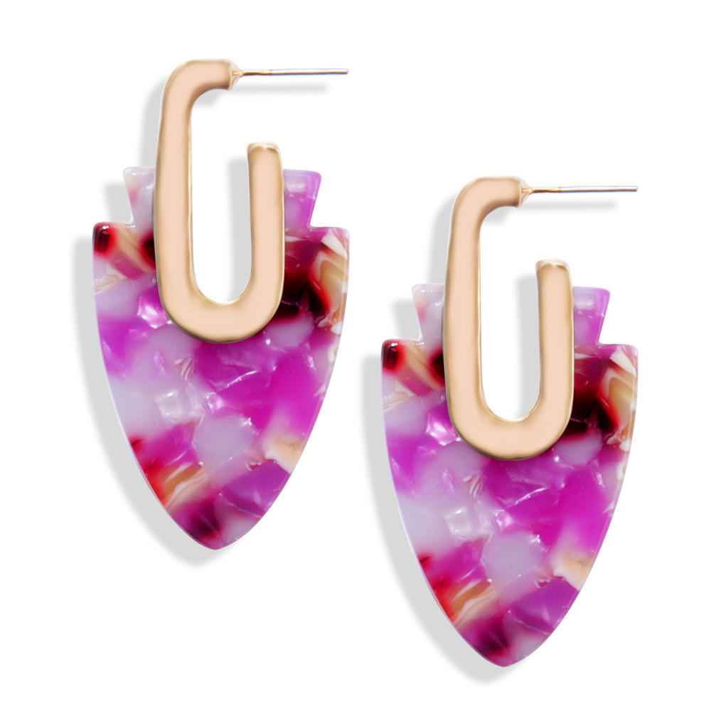 Fashion Geometric Color Earrings Wholesale display picture 3