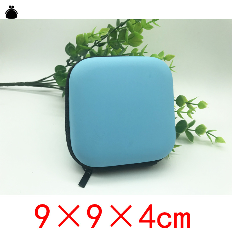 eva方形耳机收纳包蓝牙EVA耳机包拉链包中性数据线收纳盒数码