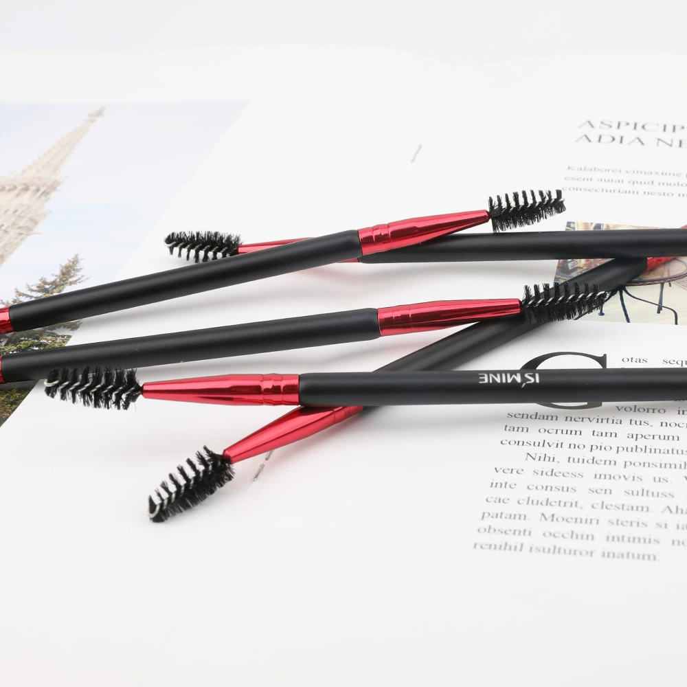 DE005 -ISMINE/伊姿蔓长柄眉粉刷 双头斜眉刷 睫毛卷化妆工具