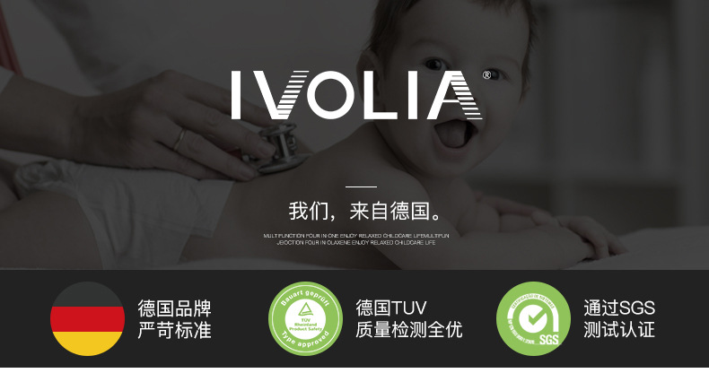 IVOLIA宝宝餐椅多功能可折叠便携式宝宝婴儿吃饭餐桌座椅儿童餐椅详情图1