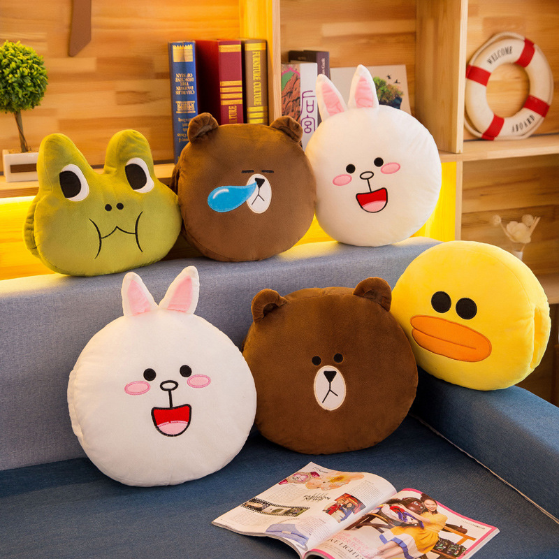 Мультяшные шпильки для волос, подушка, плюшевая игрушка для сна, грелка для рук, оптовые продажи