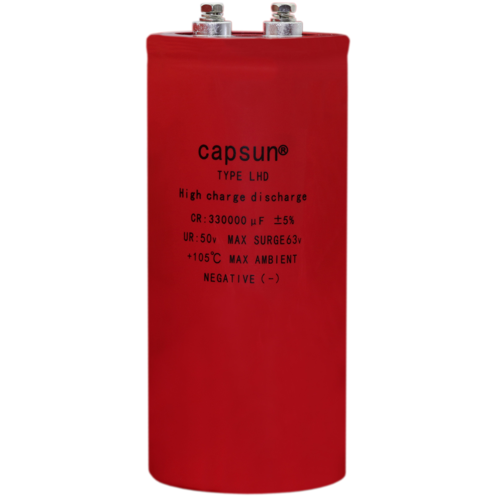 CAPSUN脉充电容器 高速充放电电容器 50v330000uf铝电解电容器