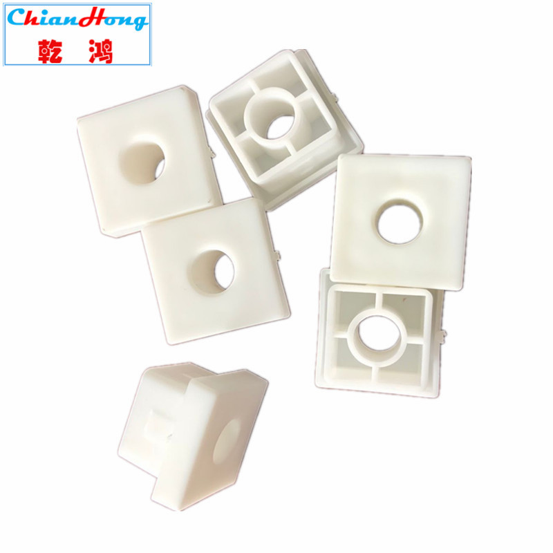 厂家批发25*25mm通孔方管堵头，方管封盖 方形封堵 塑料堵头