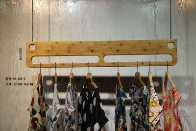 竹子竹木吊架 非爱衣服服装店衣架货架展示架 包邮可订制