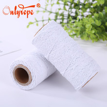 厂家销售产业用白色棉线便携式包装含轴易使用无毒捆扎捆绑棉线