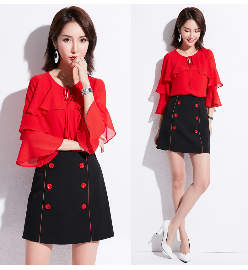 Costume femme VêTEMENTS SUOLIMEIYIZU  SUO LIMEI en Mousseline - Ref 3334349 Image 19