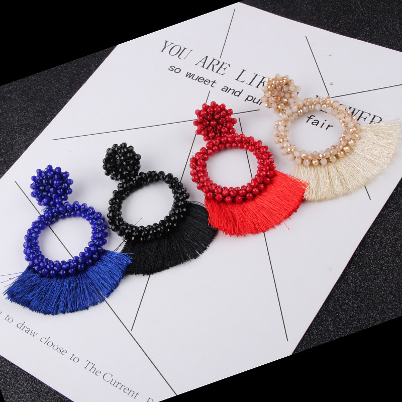 Alloy Fashion Geometric earring(red) NHJQ10477-red