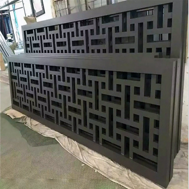 定制深灰色铝窗花【德普龙】厂家直销铝合金花格