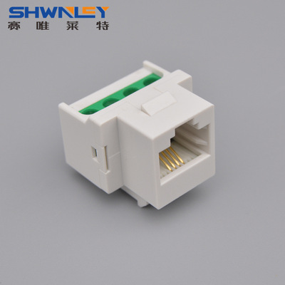 CAT3拧螺丝二芯四芯通用型电话模块 RJ11语音电话插座信息模块AMP|ms