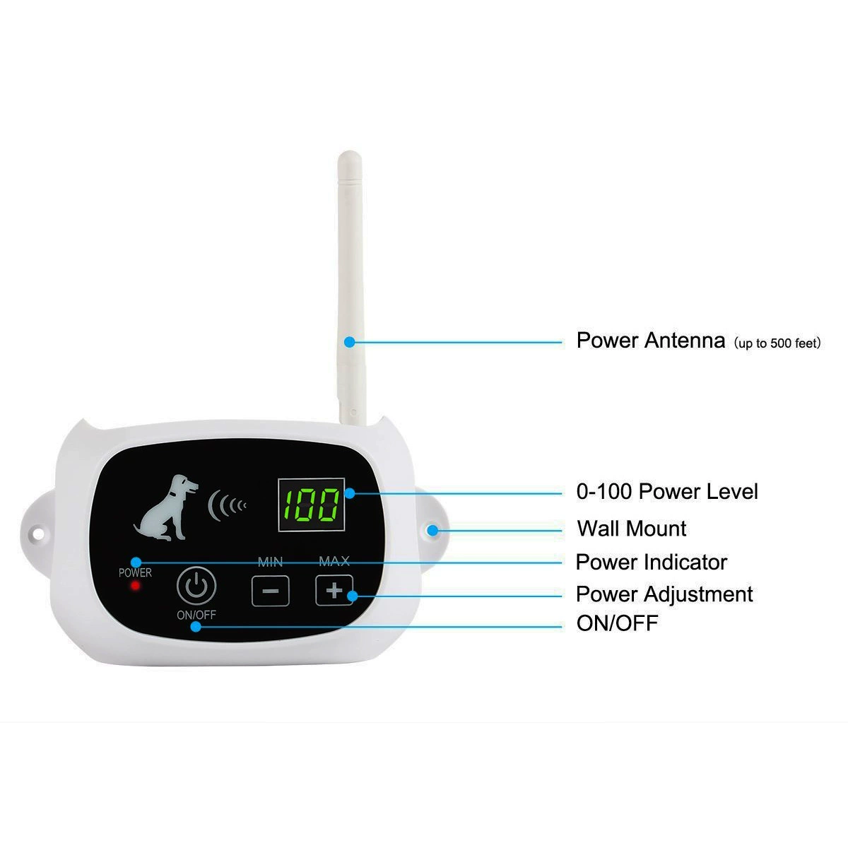 Wireless electronic waterproof fence charging