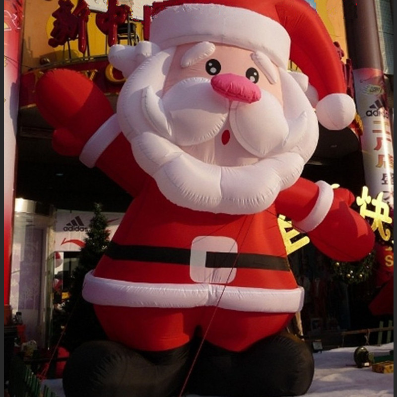 厂家新款充气圣诞老人爬墙圣诞老人模型卡通人广告器材圣诞节