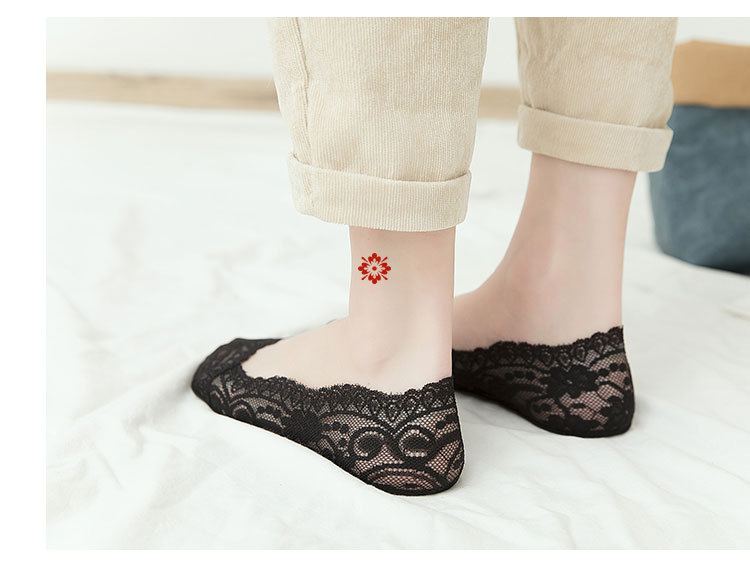 大红蕾丝隐形袜-1_11
