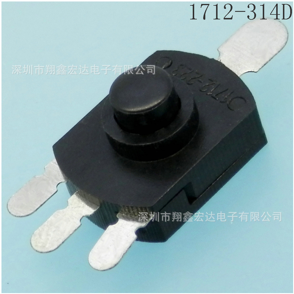 PS22F02直键按压式自无锁复位按钮开关