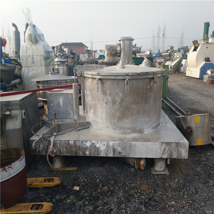 二手1250型三足式吊袋蔬菜离心脱水机平板吊带离心机油