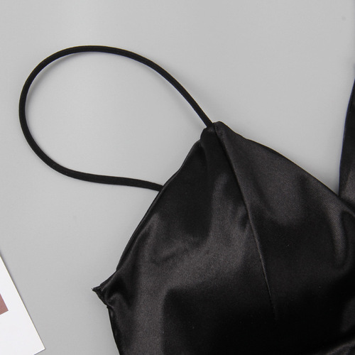 European and American sexy eight-breasted beautiful back wrapped breast beautiful back camisole bottoming underwear with breast pads tube top bra