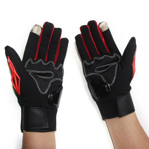 Off-road racing motorcycle bicycle riding gloves windproof waterproof touch screen outdoor supplies lined gloves autumn winter