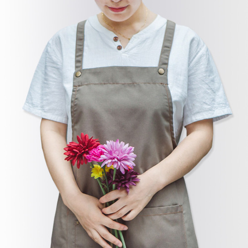 Chef overalls Apron custom logo printed tea coffee Florist bakery manicure hotpot shop men and women work clothes