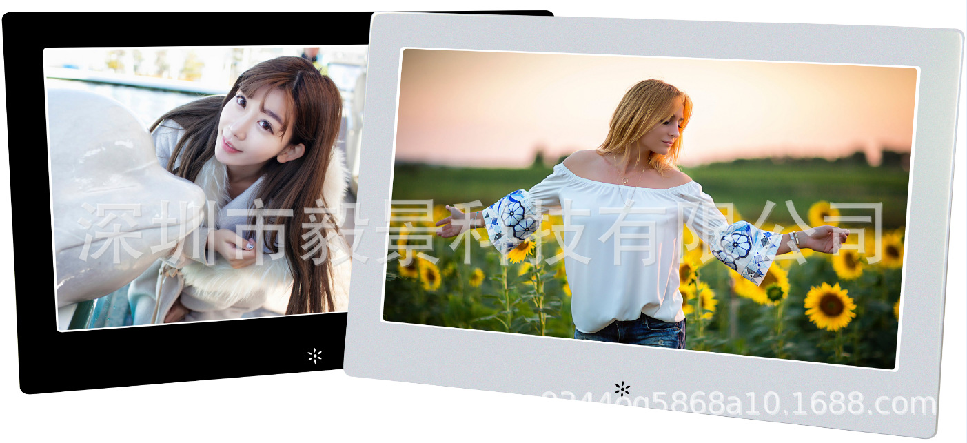 专供亚马逊10寸金属数码相框开放式广告机 货架广告机 视频广告机