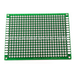 5*7CM双面喷锡 1.6厚 2.54间距万能板 电路板洞洞板 PCB实验板