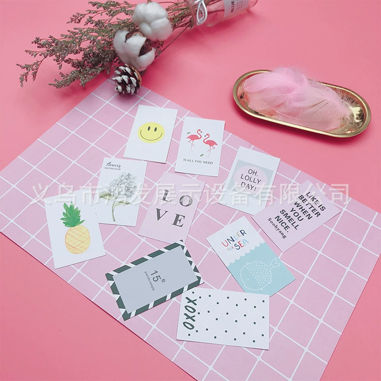 INS карты в японском и корейском стиле шикарный стиль съемки фон соответствия съемки реквизит Фламинго двусторонняя карта