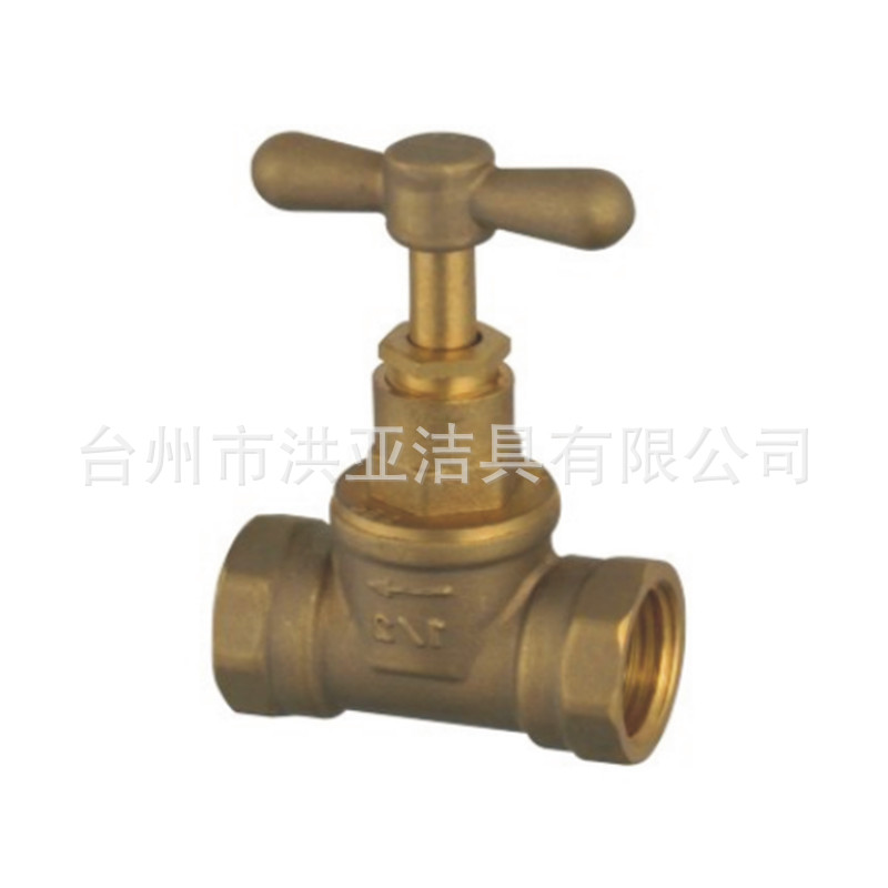 红冲抛砂英式全铜截止阀 黄铜慢开截止阀/暗阀 螺纹丝扣截止阀