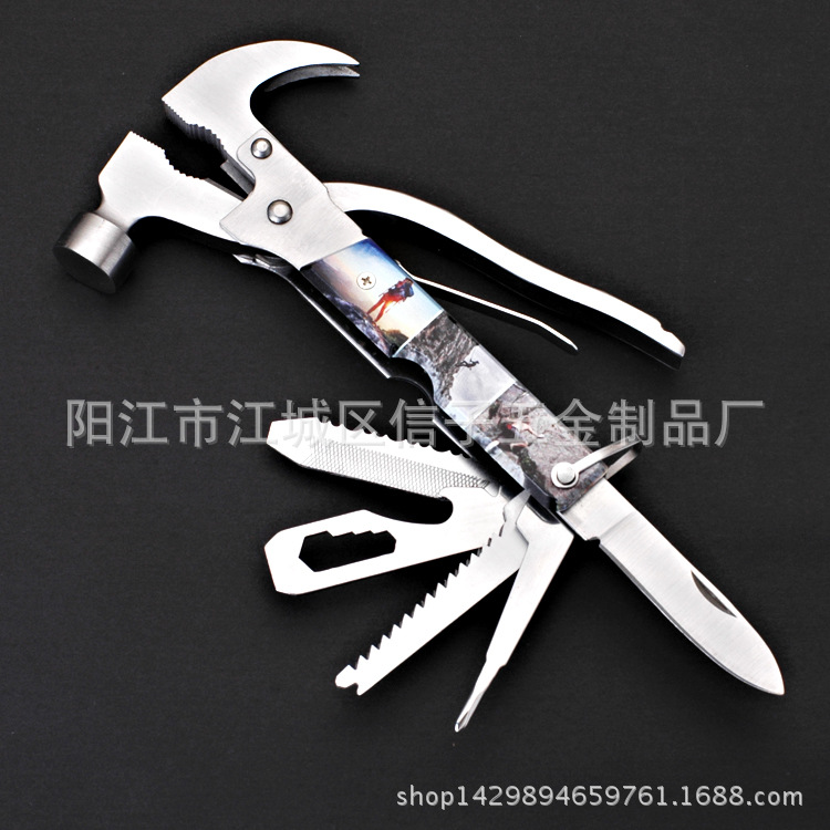 多功能锤彩木羊角锤 多功能车载逃生锤 车用锤 户外野营 厂家直销