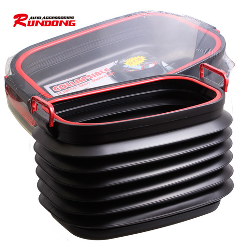 Car telescopic storage box folding telescopic bucket outdoor fishing bucket car folding storage storage box