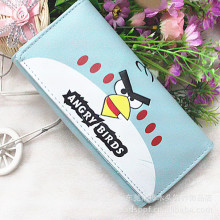 卡通钱包 PU皮钱包 礼物 女士长款钱包 韩国卡通钱包浅蓝色