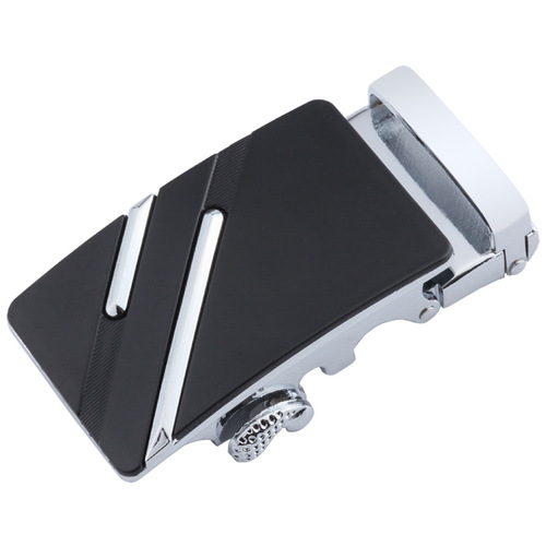 Dandali manufacturer 4.0 belt automatic buckle buckle head men's belt buckle alloy black surface two-piece set