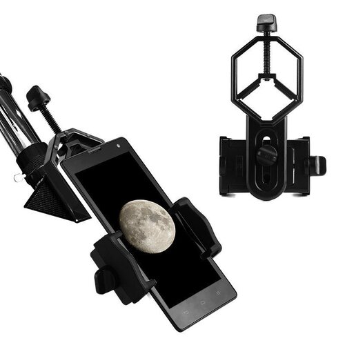 Universal Mobile Phone Clip Stand for Binoculars, Monoculars, Microscopes, and Photography