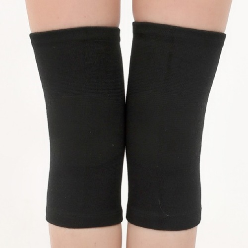 [Knee pads] High elastic velvet warm outdoor knee pads Sports protective imitation bamboo charcoal fabric knee pads