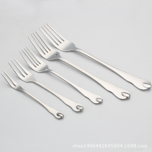 Water drop cutlery stainless steel tableware set Stainless steel long handle western food cutlery and spoon factory direct sale